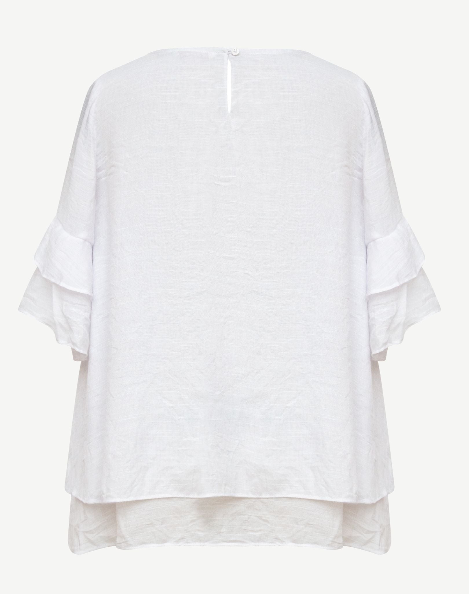 White Crepe Georgette Blouse Corfu Jeans