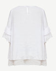 White Crepe Georgette Blouse Corfu Jeans