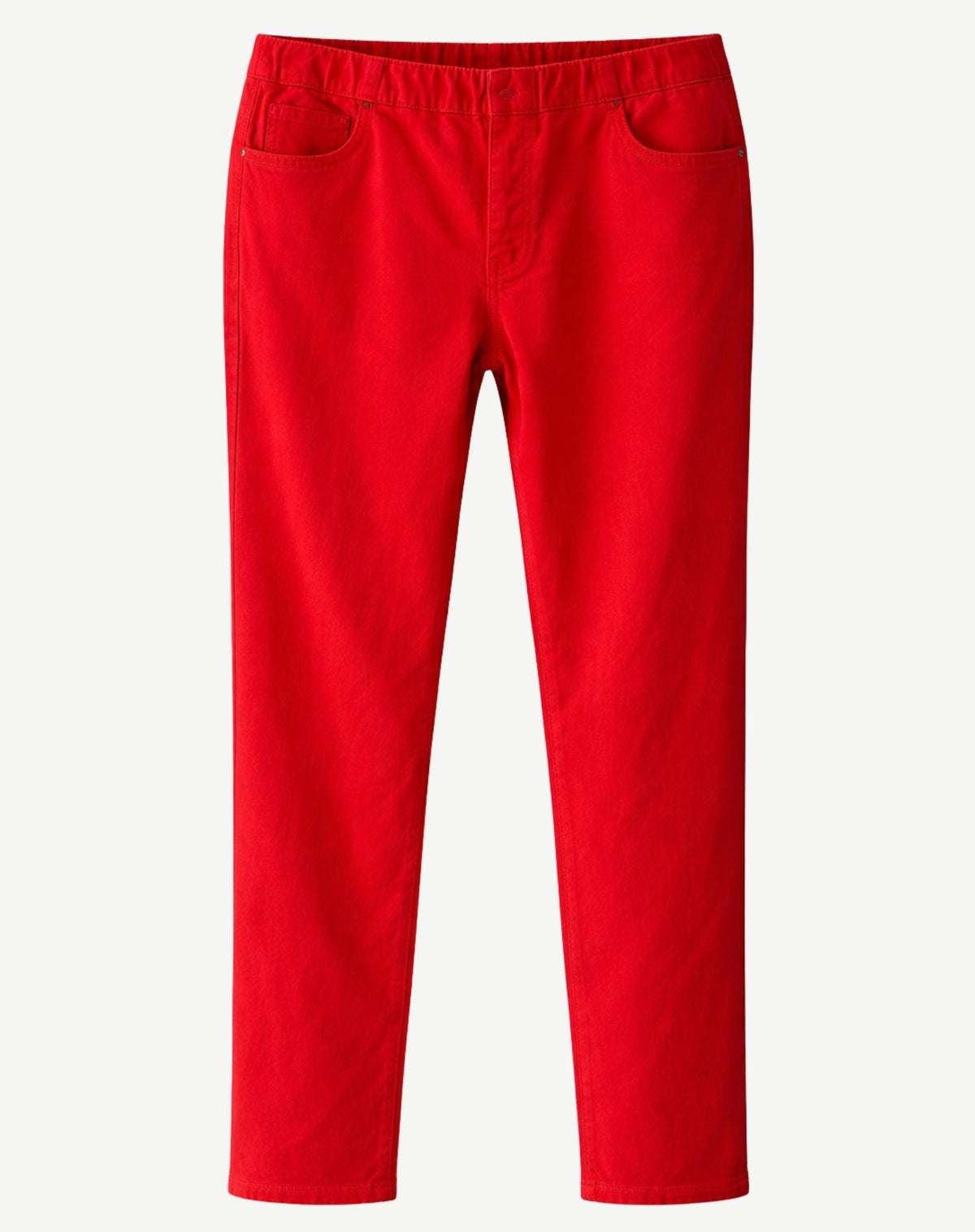 Bright Papaya Coloured Denim Twill Pants Corfu Jeans