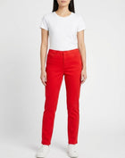 Bright Papaya Coloured Denim Twill Pants