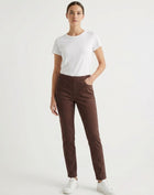 Dark Walnut Coloured Denim Twill Pants