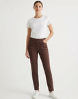 Dark Walnut Coloured Denim Twill Pants Corfu Jeans