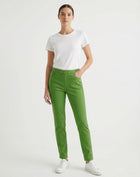 Granite Green Coloured Denim Twill Pants