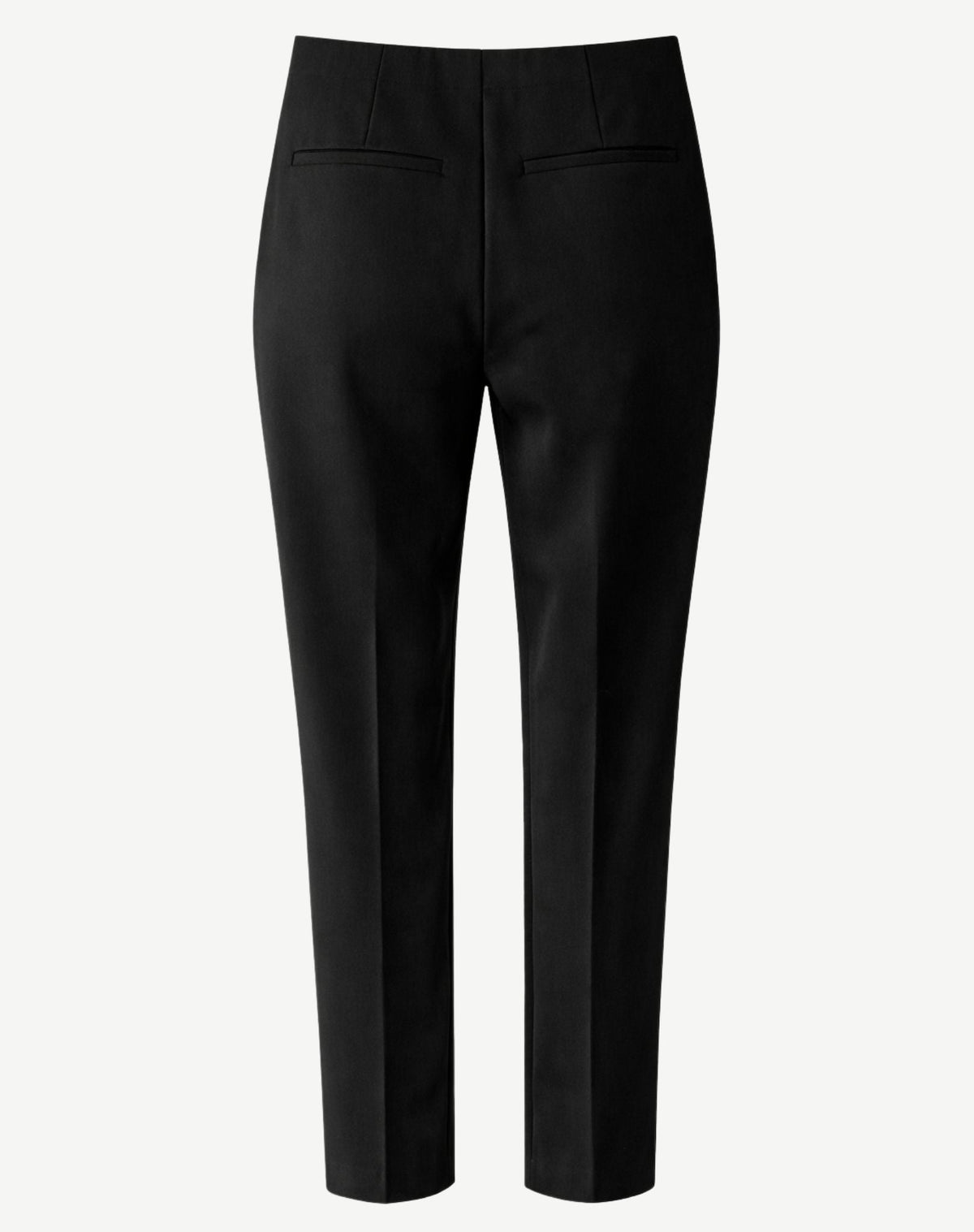 Black Stretch Sateen Tapered Pants Corfu Jeans