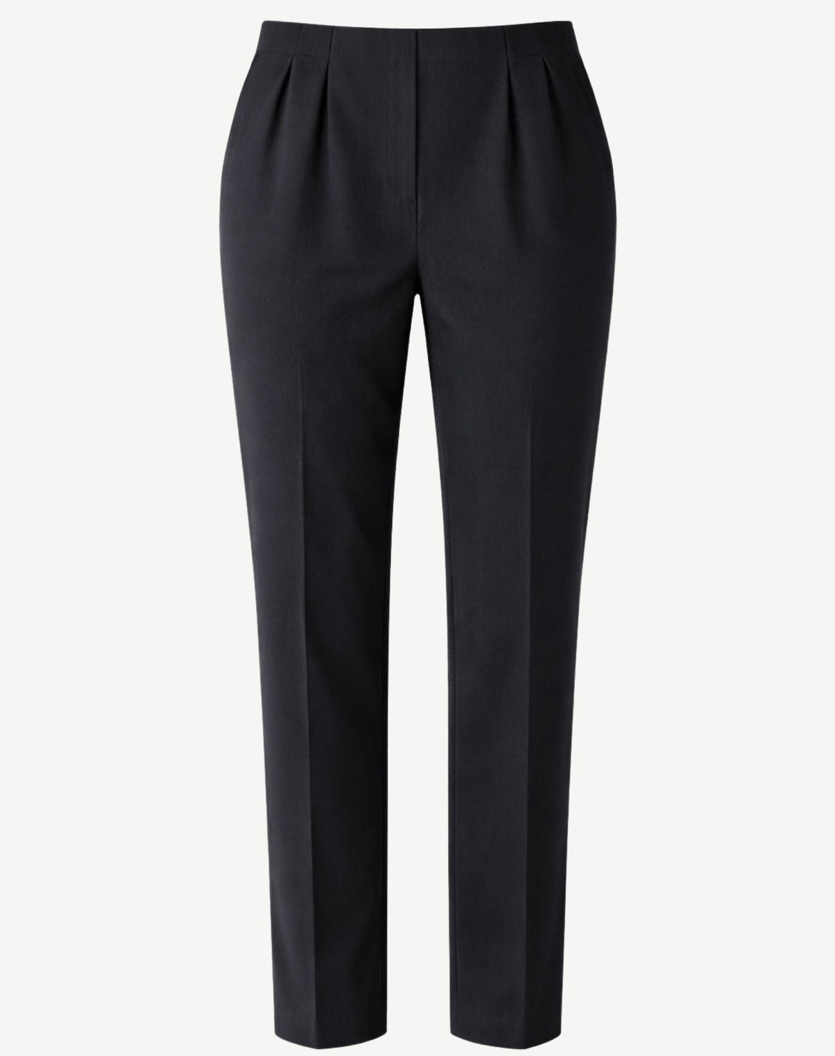 Black Stretch Sateen Tapered Pants Corfu Jeans