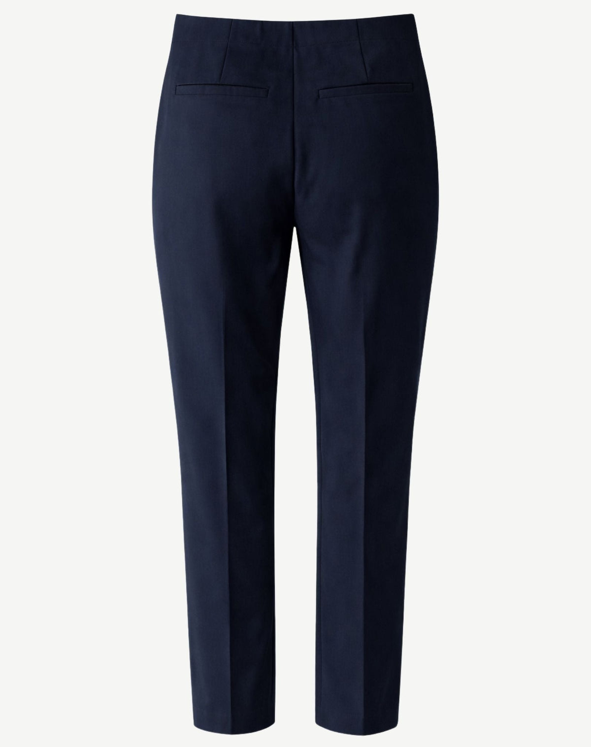 French Navy Stretch Sateen Tapered Pants Corfu Jeans