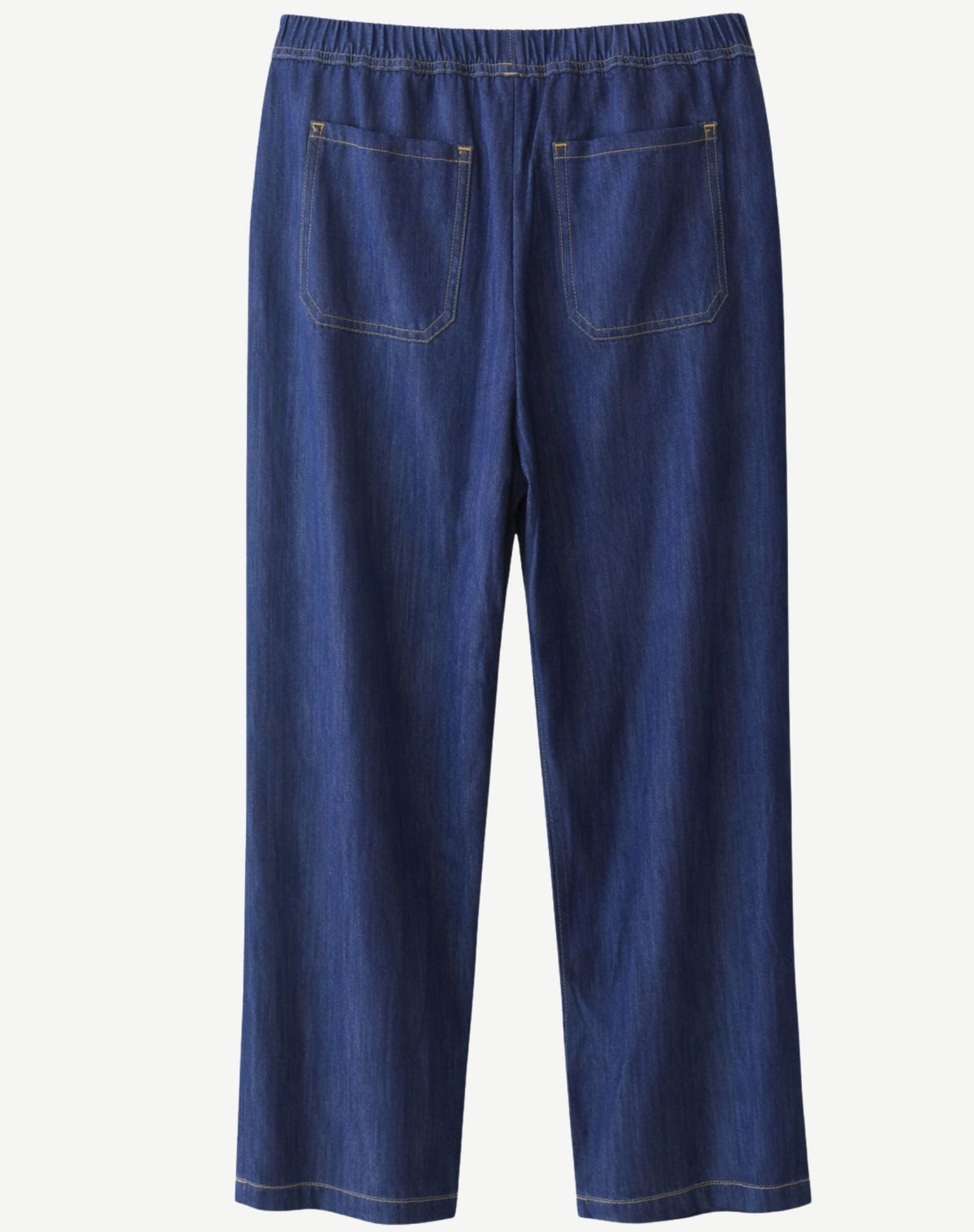 Denim Blue Tencel Wide Leg Pant Corfu Jeans