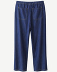 Denim Blue Tencel Wide Leg Pant Corfu Jeans