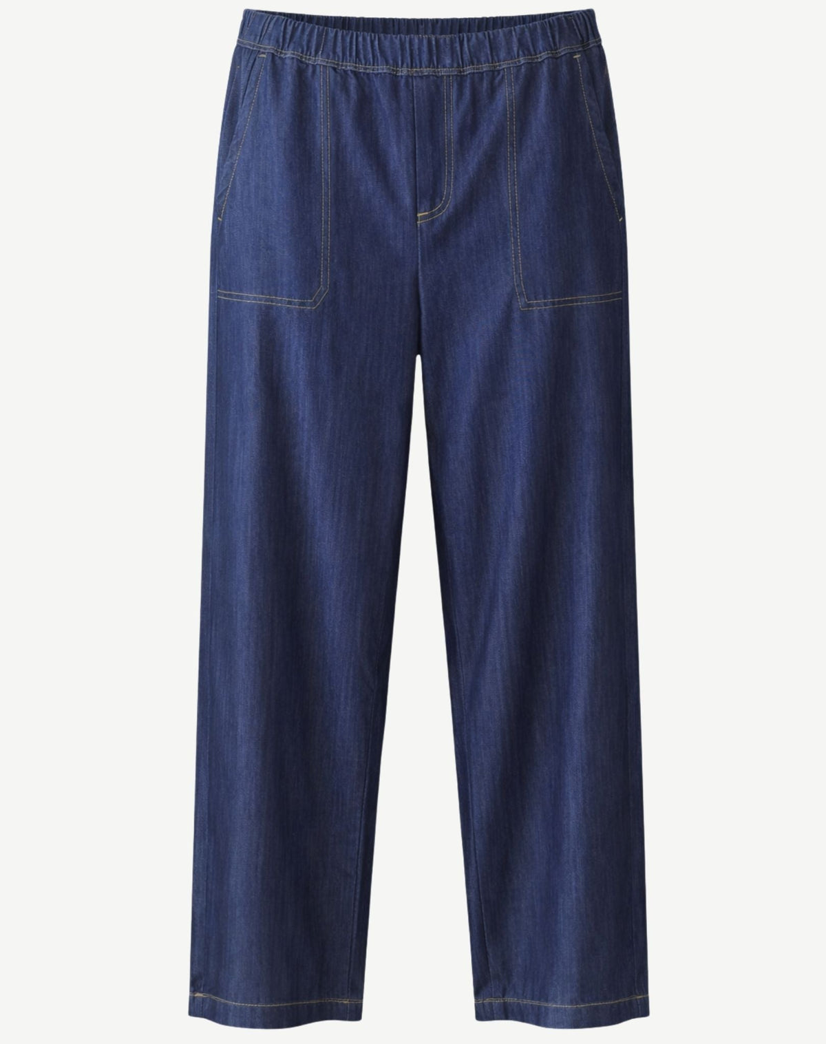 Denim Blue Tencel Wide Leg Pant Corfu Jeans