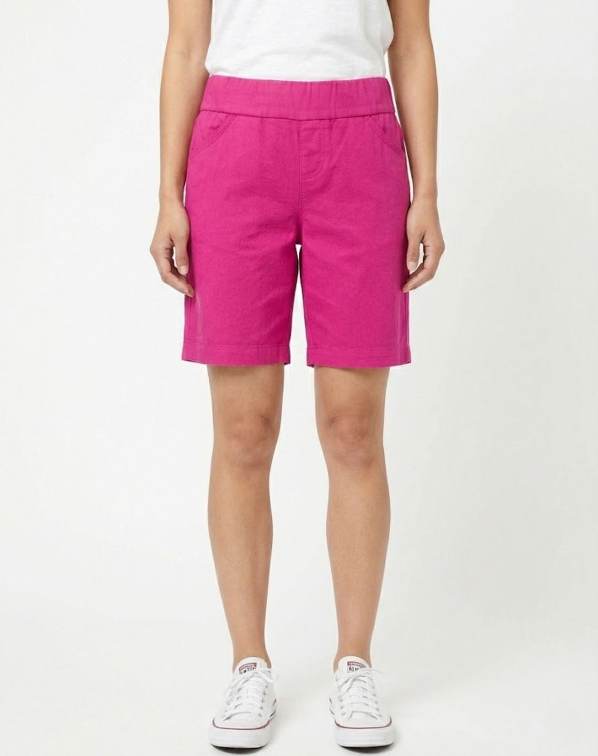 Vivid Pink Weekend Soft Chino Shorts Corfu Jeans