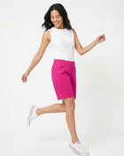 Vivid Pink Soft Chino Cotton Shorts