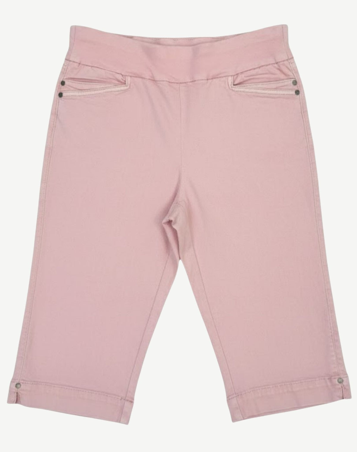 Pink Dagwood Comfort Stretch Knee-Length Shorts Corfu Jeans