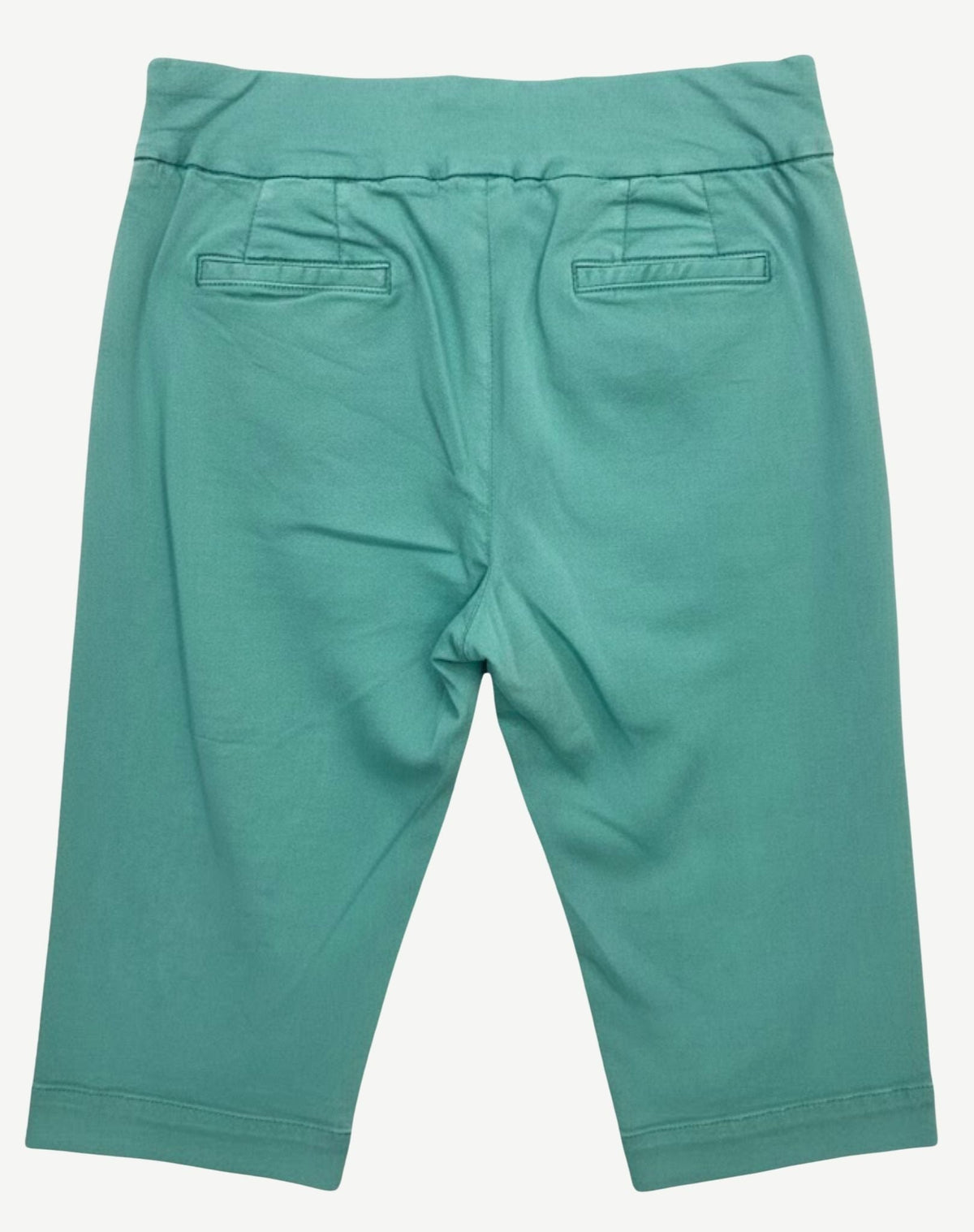 Spearmint Comfort Stretch Knee-Length Shorts Corfu Jeans