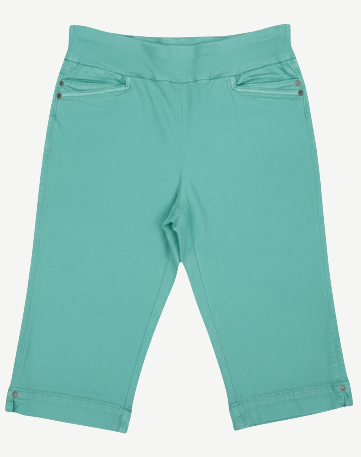 Spearmint Comfort Stretch Knee-Length Shorts Corfu Jeans