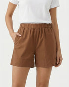 Cocoa Bean Cool Lightweight Cotton Shorts