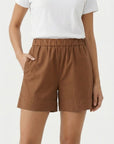 Cocoa Bean Cool Lightweight Cotton Shorts Corfu Jeans