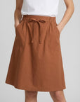 Cocoa Bean Cool Lightweight Cotton Skirt Corfu Jeans