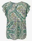 Emerald Bay Printed Relaxed Fit Blouse Corfu Jeans