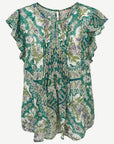 Emerald Bay Printed Relaxed Fit Blouse Corfu Jeans