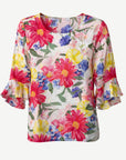 Floral Tango Soft Print Blouse Corfu Jeans
