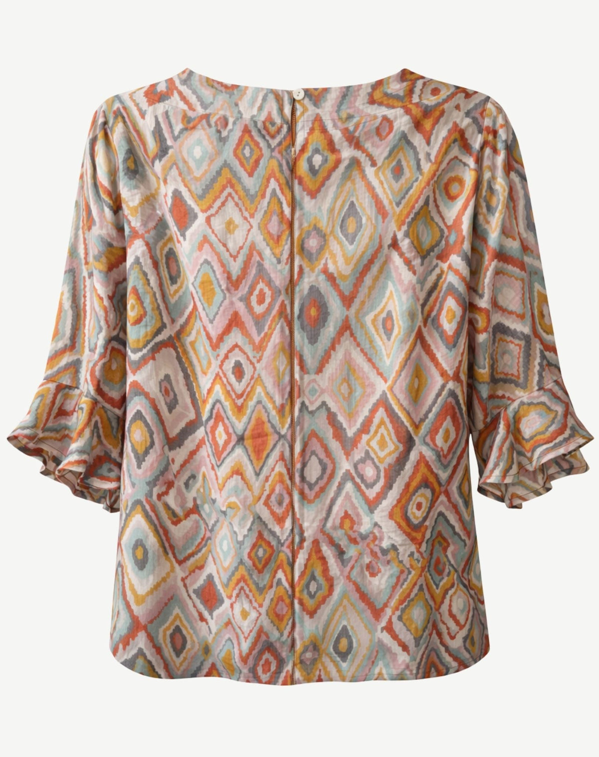 Natural Optic Printed Relaxed Fit Blouse Corfu Jeans