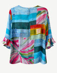 Vibrant Geo Soft Print Blouse Corfu Jeans