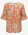 Spring Song Soft Print Blouse Corfu Jeans