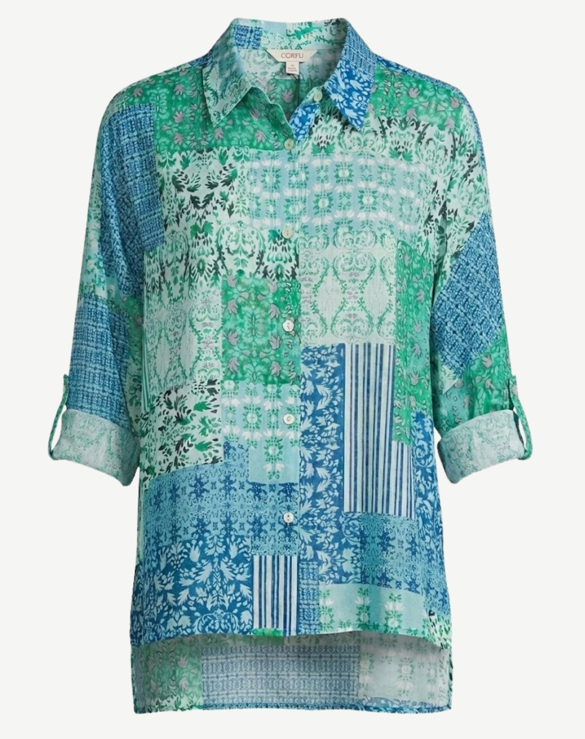 Aqua Essence Soft Print Shirt Corfu Jeans
