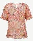 Modern Twist Soft Print Blouse Corfu Jeans