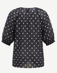 Navy & White Spot Relaxed Fit Blouse Corfu Jeans