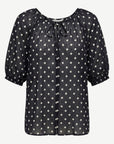 Navy & White Spot Relaxed Fit Blouse Corfu Jeans