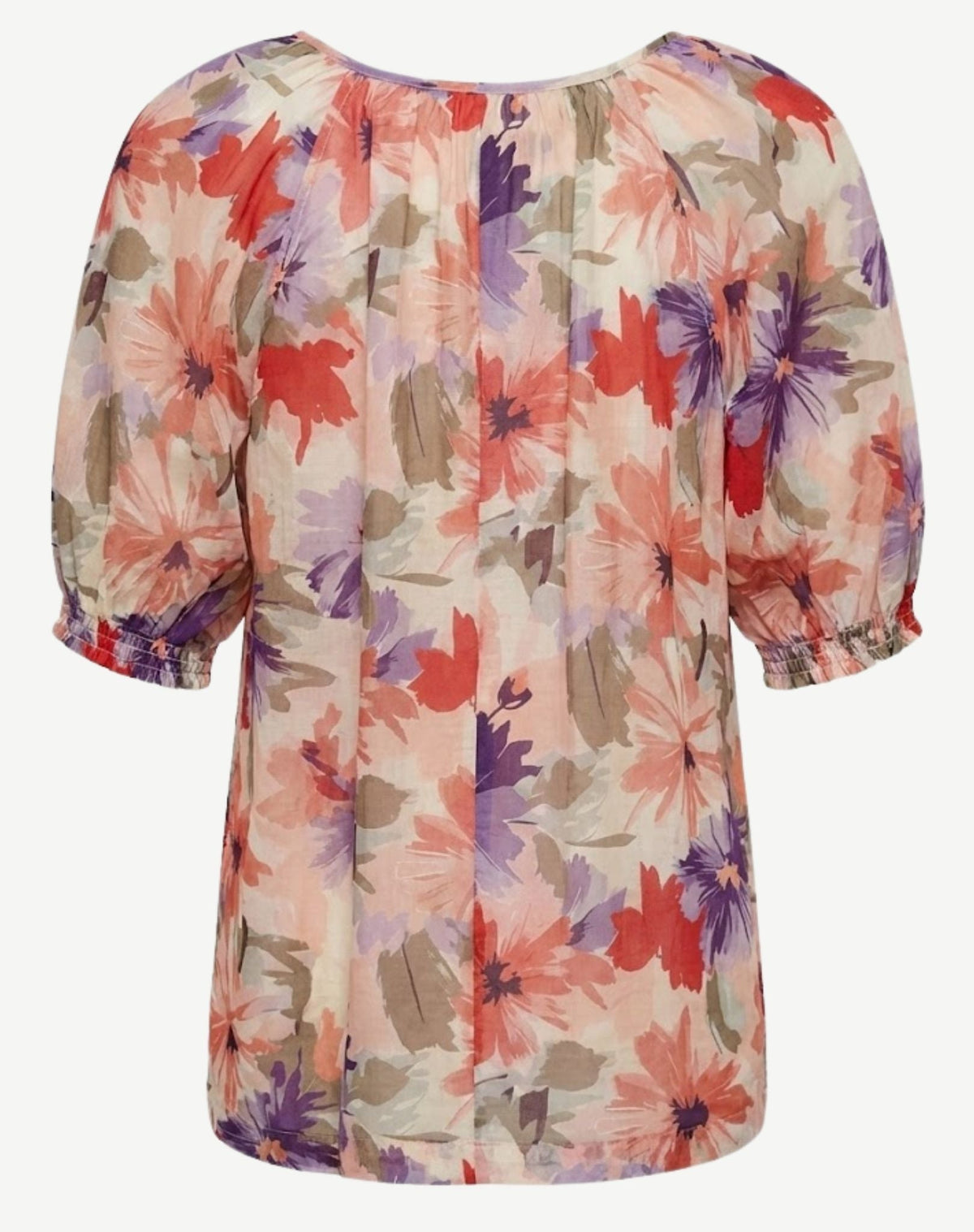 Pansey Patch Floral Relaxed Fit Blouse Corfu Jeans