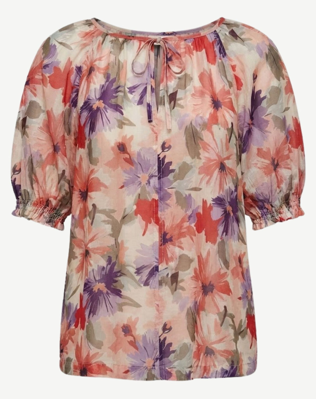 Pansey Patch Floral Relaxed Fit Blouse Corfu Jeans