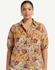Eden Floral Print Relaxed Fit Blouse Corfu Jeans