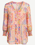 Patchlight Soft Print Blouse Corfu Jeans