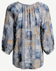 Breeze Tone Printed Relaxed Fit Blouse Corfu Jeans
