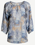 Breeze Tone Printed Relaxed Fit Blouse Corfu Jeans