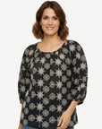 Nautique Embroidered Cotton Blouse Corfu Jeans