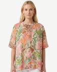 Serene Petal Tropical Print Relaxed Fit Blouse Corfu Jeans