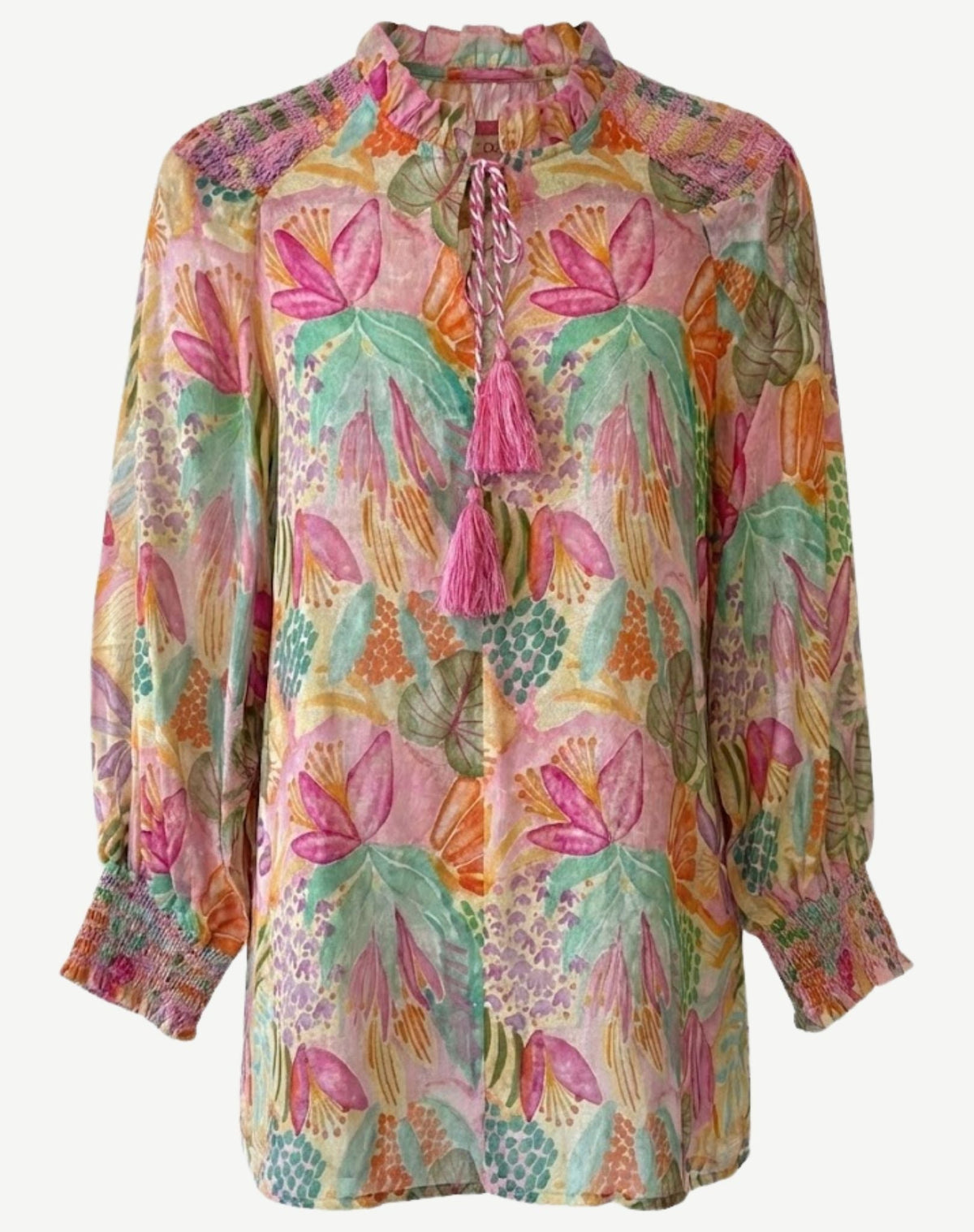 Gypsy Garden Soft Print Blouse Corfu Jeans