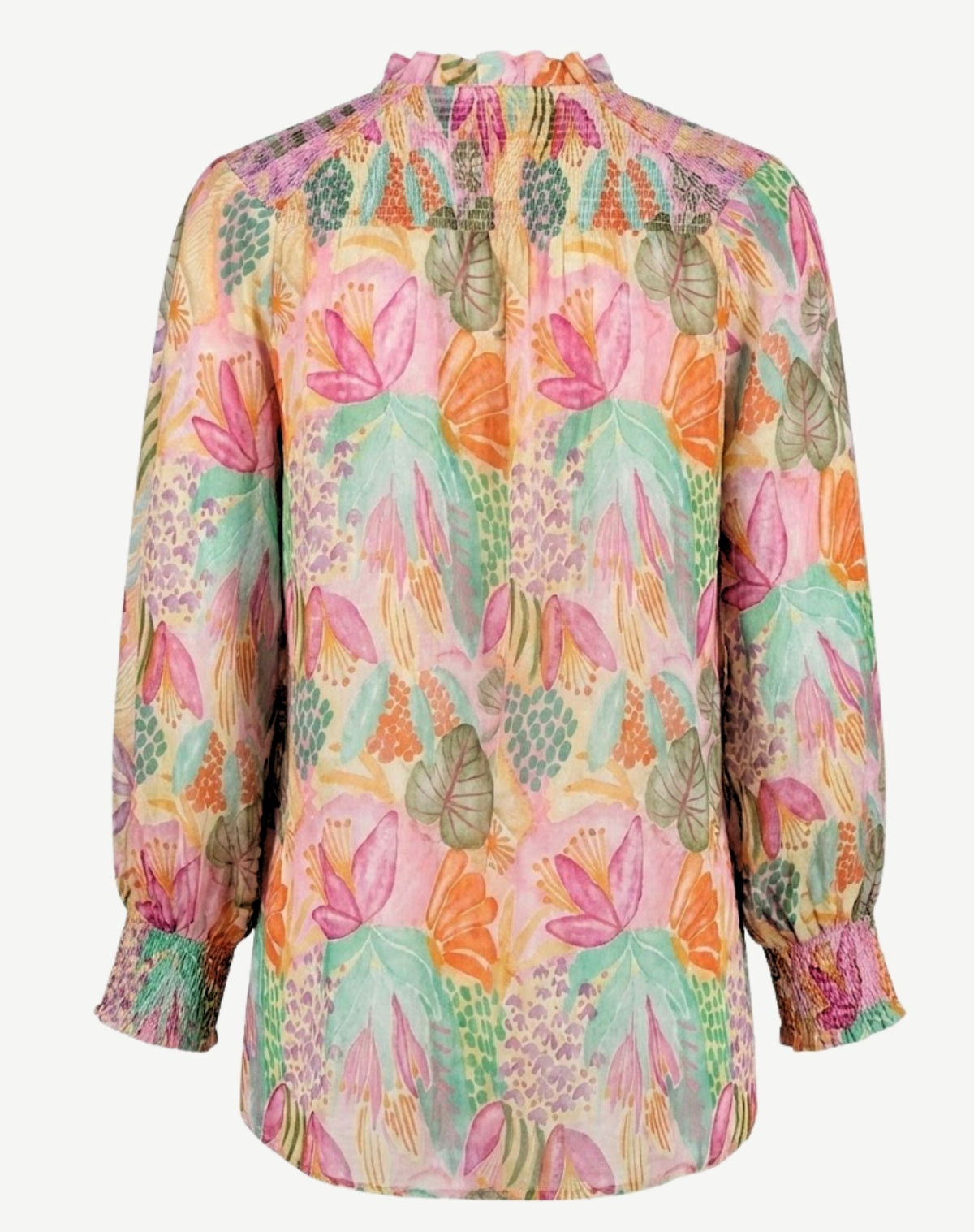 Gypsy Garden Soft Print Blouse Corfu Jeans