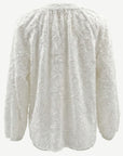 White 100% Cotton Embroidered Voile Blouse Corfu Jeans
