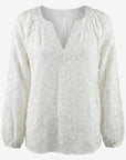 White 100% Cotton Embroidered Voile Blouse Corfu Jeans