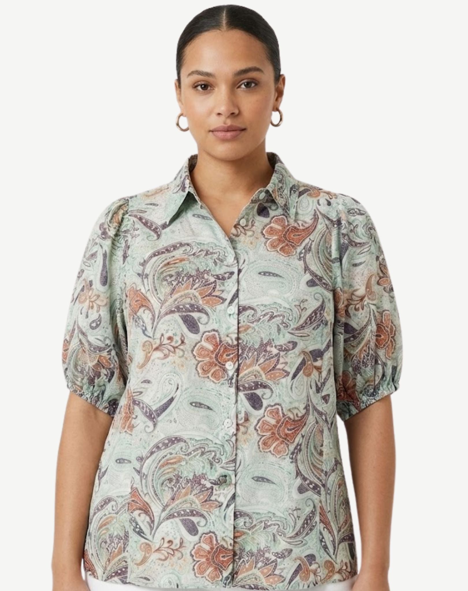 Paisley Spice Soft Print Shirt Corfu Jeans