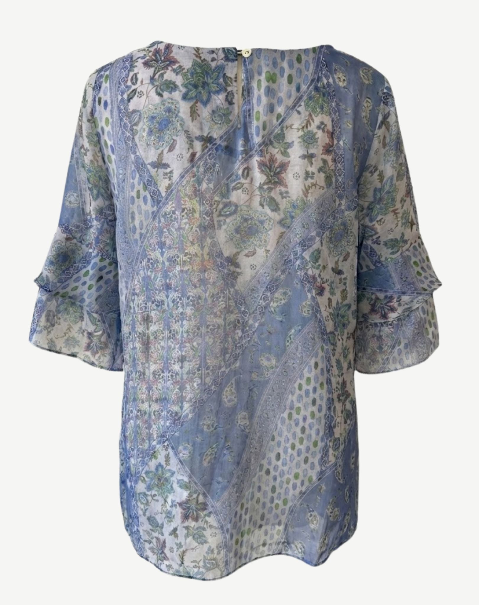 Agean Dream Soft Print Blouse Corfu Jeans