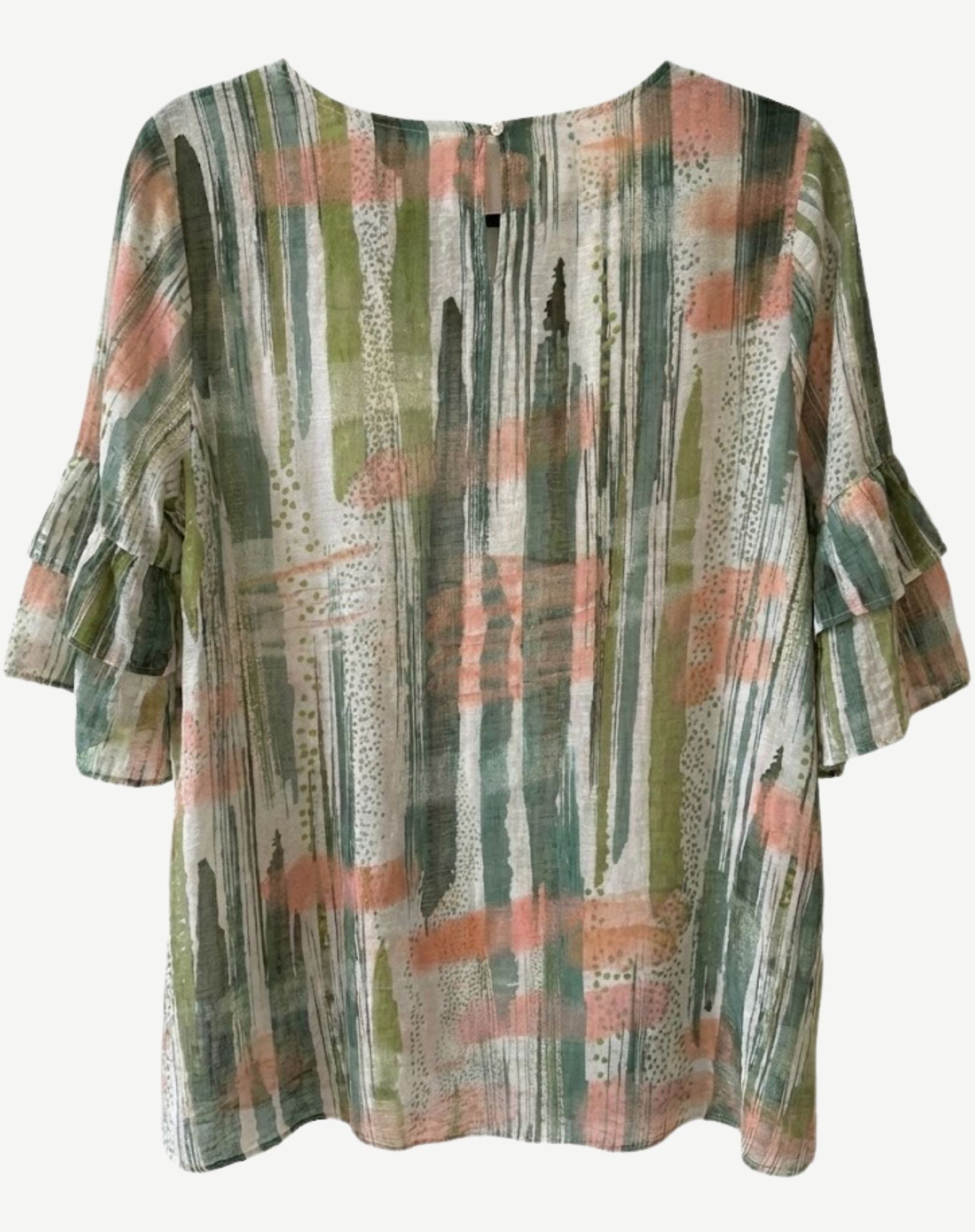 Crystal Drift Soft Print Blouse Corfu Jeans