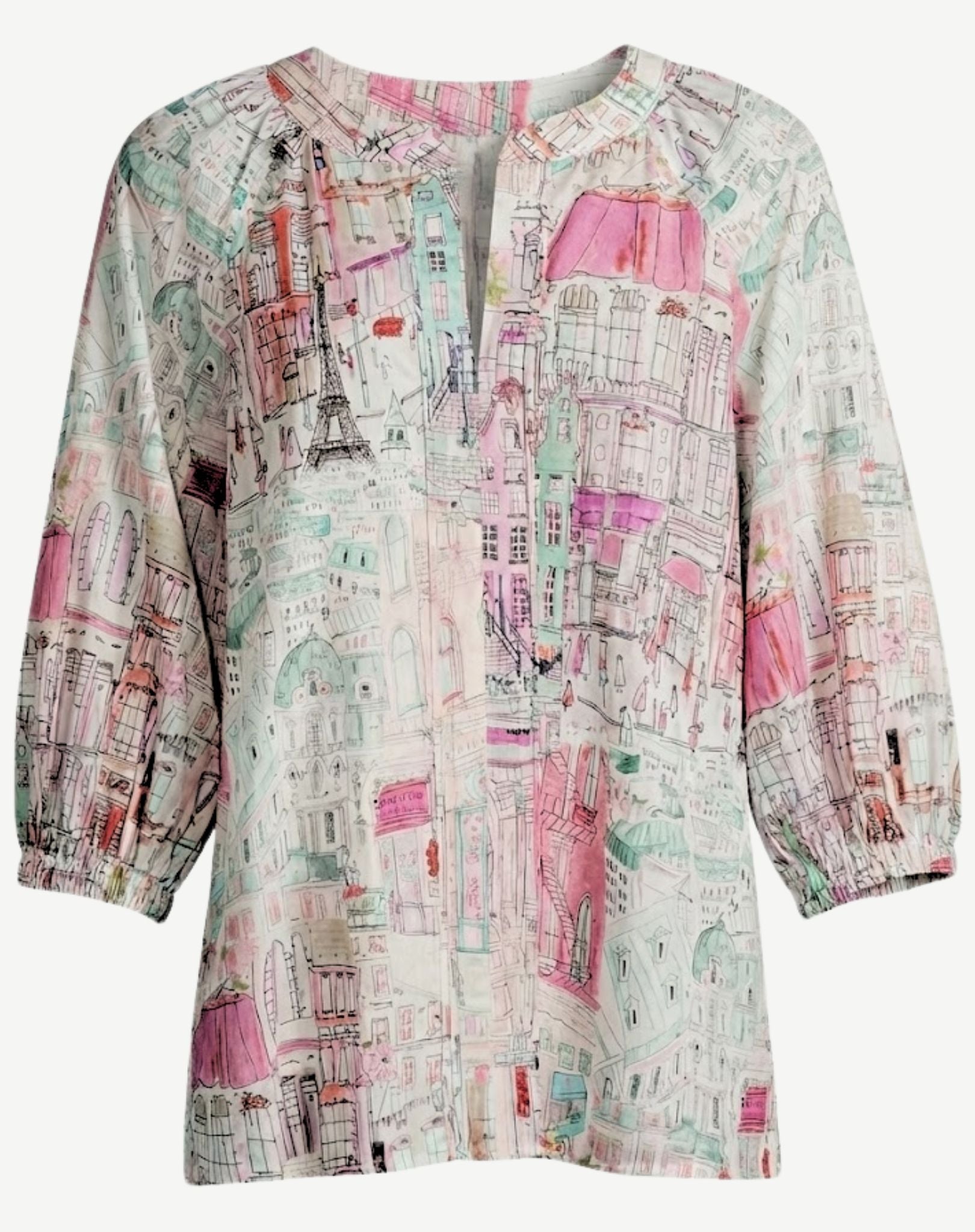 Pretty Avenue Cotton Blouse Corfu Jeans