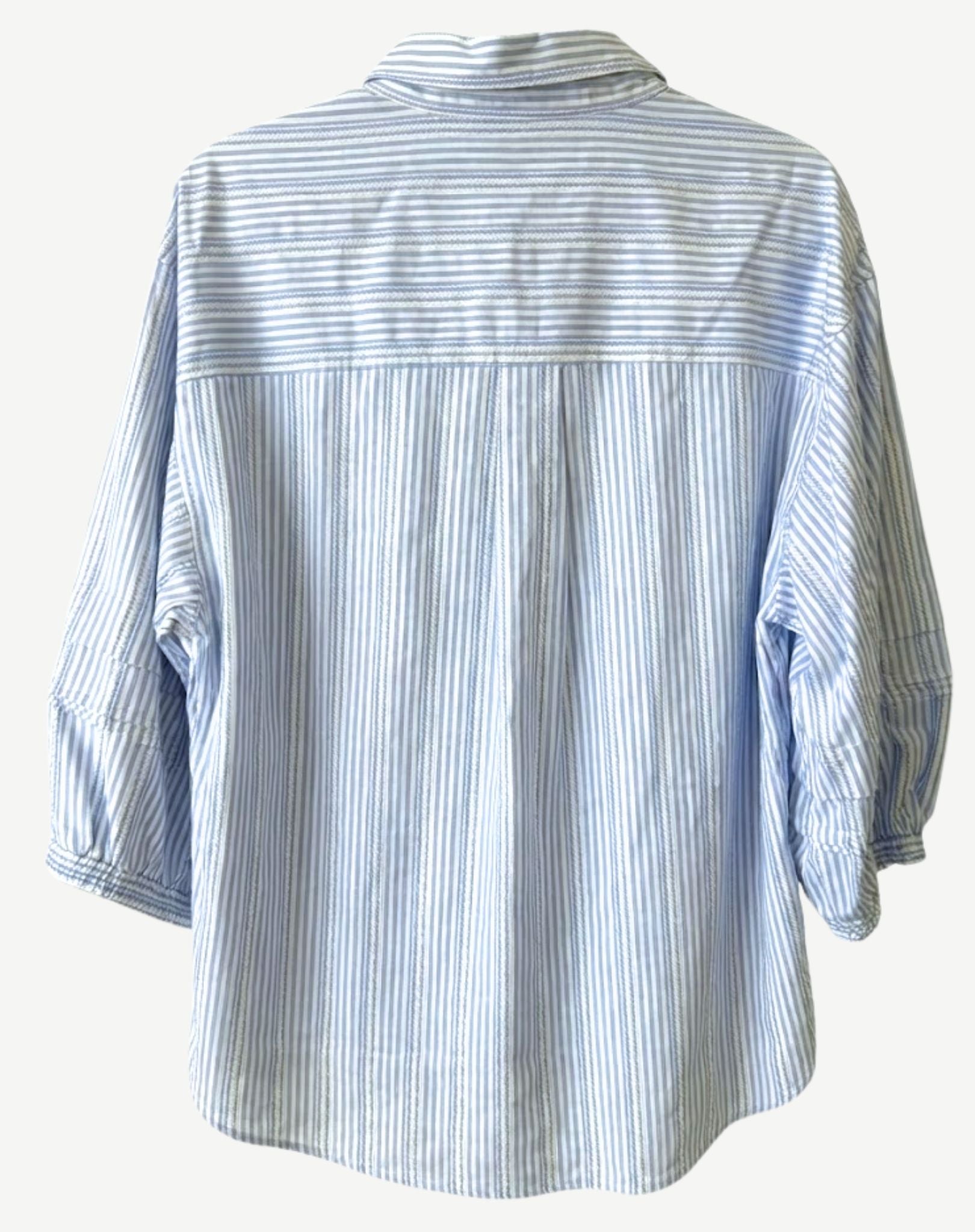 Fresh Stripe Cotton Shirt Corfu Jeans