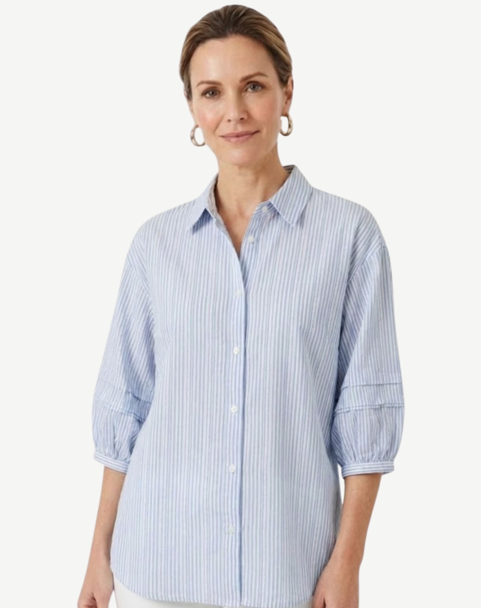 Fresh Stripe Cotton Shirt Corfu Jeans
