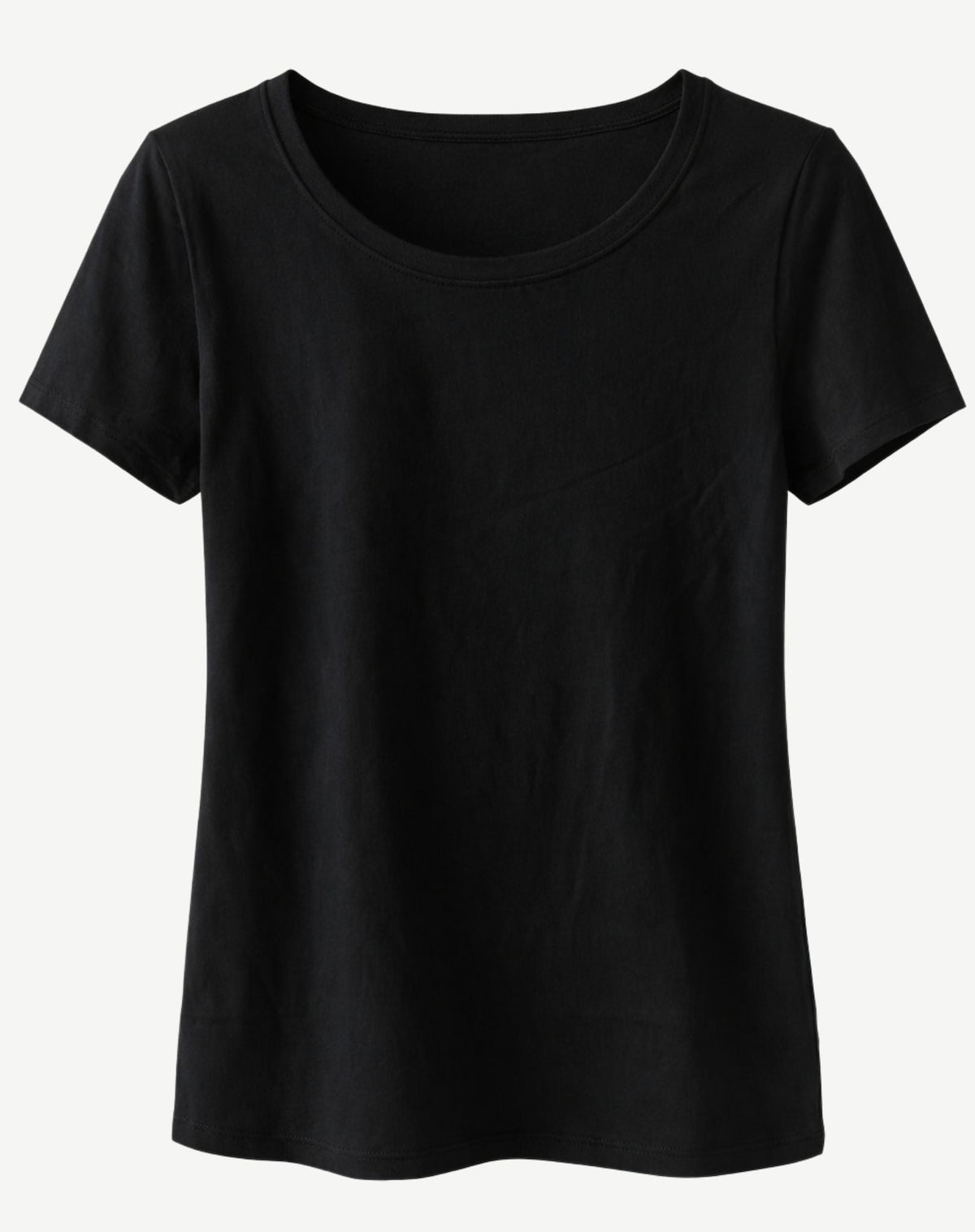 Ebony Pima Cotton T-Shirt – 100% Cotton Crew Neck Tee Corfu Jeans